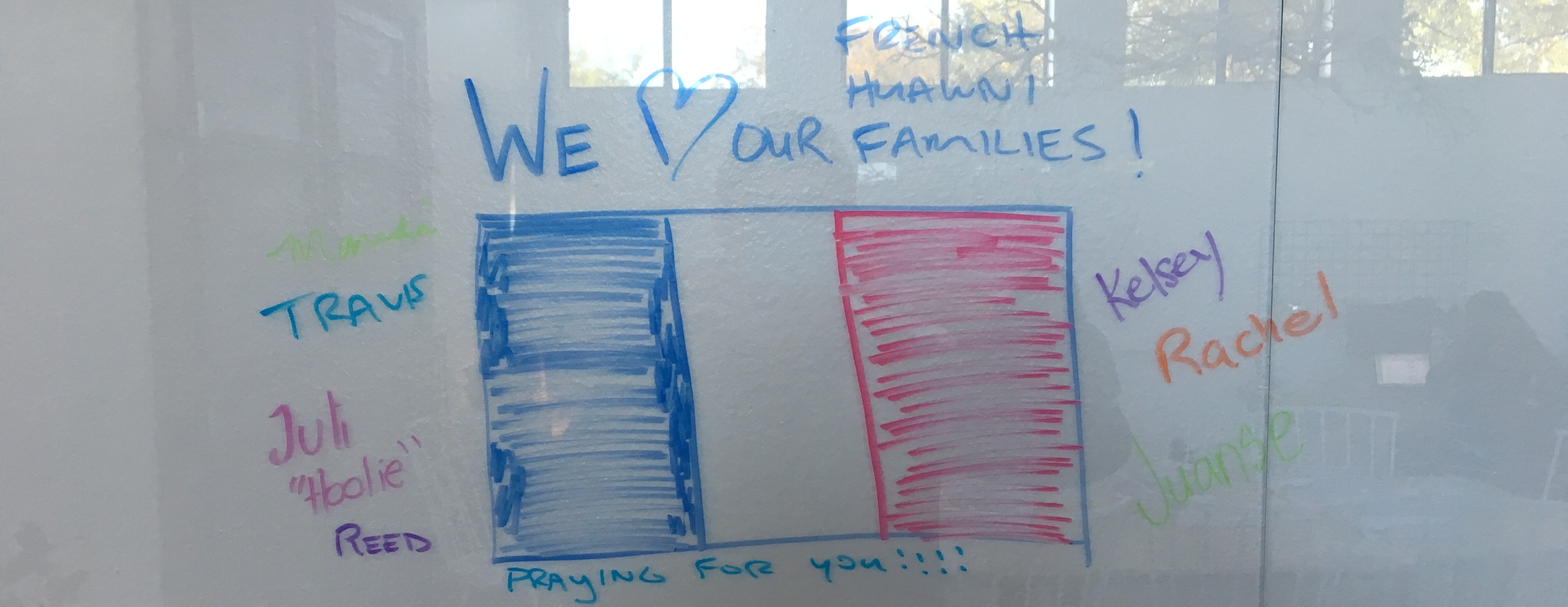 Share your support to our campers living in France
